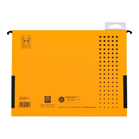 Teczka zawieszkowa Chic Ultimate z płóciennymi bokami A4 żółty karton 230g Elba (100552103)