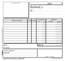 Druk samokopiujący A5 rachunek A5 zwykły 100k. Stolgraf (R8)