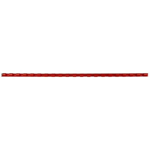 Grzbiety do bindowania Titanum A4 czerwony plastik śr. 6mm Grzbiety do bindowania Titanum A4 czerwony plastik śr. 6mm