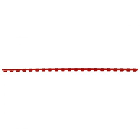 Grzbiety do bindowania Titanum A4 czerwony plastik śr. 6mm Grzbiety do bindowania Titanum A4 czerwony plastik śr. 6mm