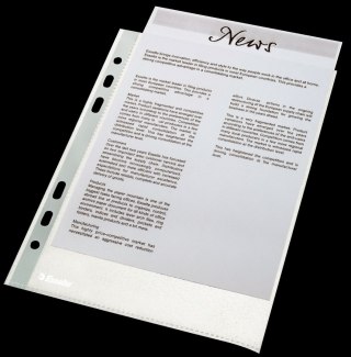 Koszulki na dokumenty A5 kolor: przezroczysty typu U 43 mic. Esselte (23782)