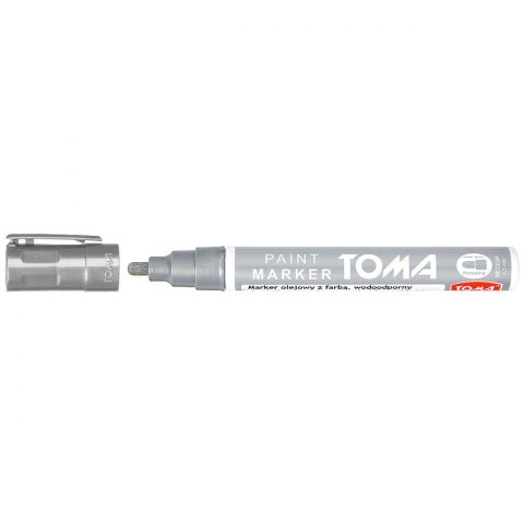Marker olejowy Toma, srebrny 2,5mm okrągła końcówka (TO-440 9 4)