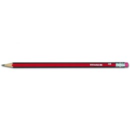 Ołówek Titanum drewniany z gumką 4B