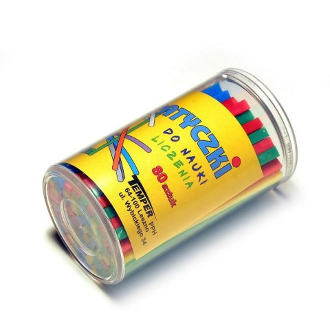 Patyczki do liczenia do nauki liczenia 80 el. Temper (080)