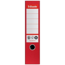 Segregator dźwigniowy Esselte No.1 neutralny pod względem emisji CO2 A4 75mm czerwony (627568)