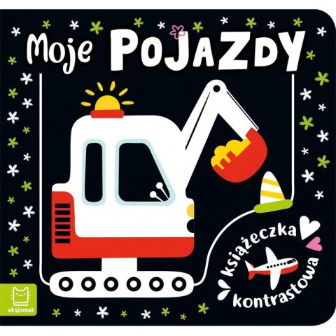 Książeczka edukacyjna Moje pojazdy. Książeczka kontrastowa Aksjomat