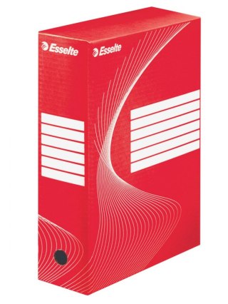 Pudło archiwizacyjne A4 Boxy 100 czerwony karton [mm:] 245x100x 345 Esselte (128422)