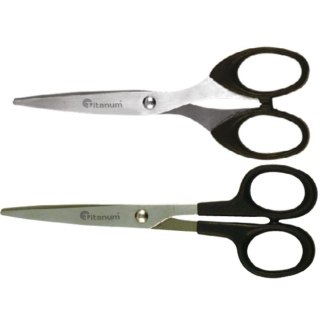 Nożyczki z czarnym uchwytem 17cm Titanum (S02019)