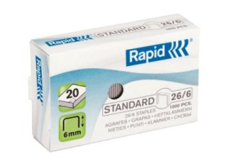 Zszywki 26/6 Standard 1000 szt Rapid (24861300)