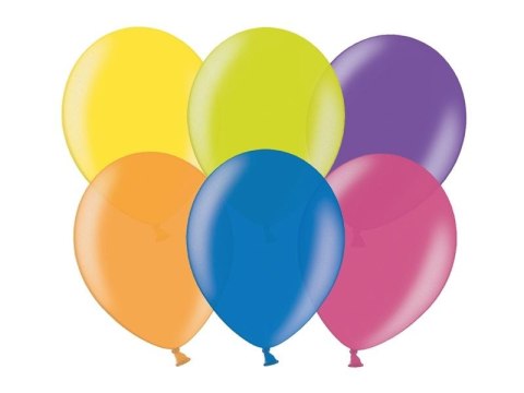 Balon gumowy Partydeco metalizowany 100 szt mix