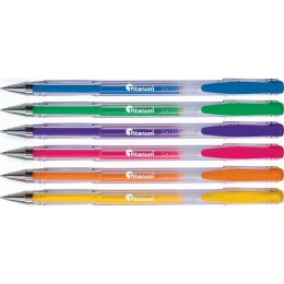 Długopis żelowy Titanum fluorescencyjny mix 0,8mm (GA1030)