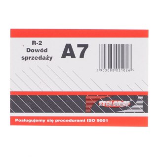 Druk samokopiujący A7 dowód sprzedaży A7 100k. Stolgraf (R2)