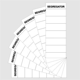Etykiety opisowe do segregatora Warta NALEPKA NA SEGREGATOR - biały [mm:] 70x190 (350-007)