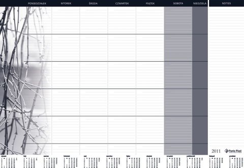 Kalendarz biurkowy Panta Plast 470mm x 330mm (0318-0004-99) Kalendarz biurkowy Panta Plast 470mm x 330mm (0318-0004-99)