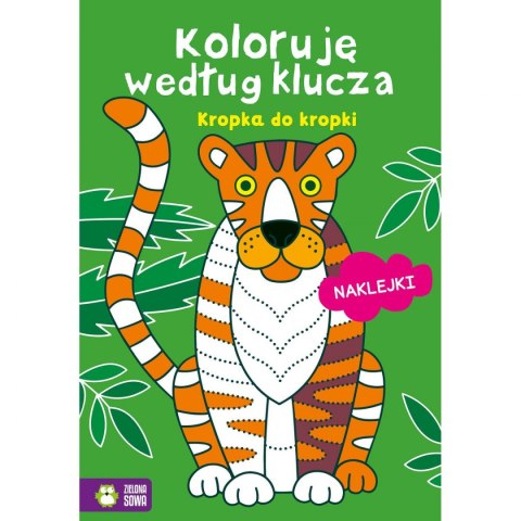 Książeczka edukacyjna Koloruję według klucza. Kropka do kropki Zielona Sowa