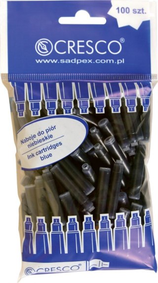 Naboje krótkie 100 szt - woreczek niebieskie Cresco (080020)