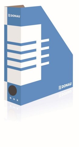 Pojemnik na dokumenty pionowy Donau A4 - niebiesko-biały [mm:] 80x257x 320 (7649001FSC-10)