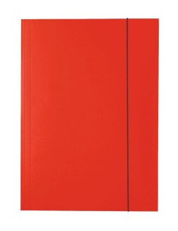 Teczka kartonowa na gumkę A4 czerwony 400g Esselte (13436)