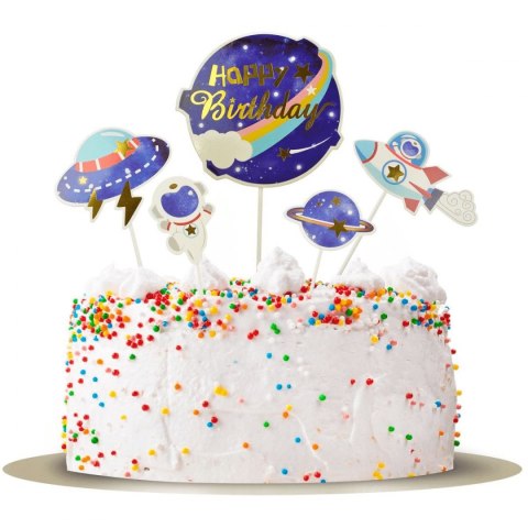 Dekoracja na tort Galaxy - kosmos 5 szt. Arpex (DC2830)