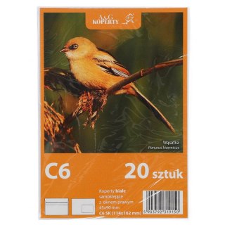 Koperta C6 OKP SK biała okno prawe WZ Eurocopert 20 sztuk