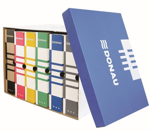 Pudło archiwizacyjne niebieski tektura [mm:] 363x545x 317 Donau (7666301FSC-10)