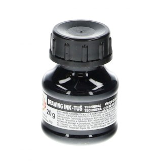 Tusz kreślarski kolor: czarny 20ml Koh-I-Noor (141722)