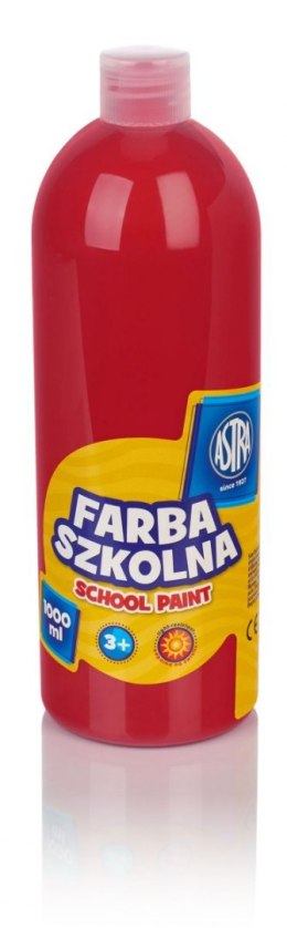 Farby plakatowe Astra szkolne kolor: czerwony 1000ml 1 kolor.