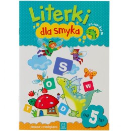 Książeczka edukacyjna Aksjomat Literki dla smyka ze smokiem (2661)
