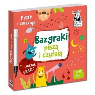 Książeczka edukacyjna Bazgraki piszą i czytają Kapitan Nauka