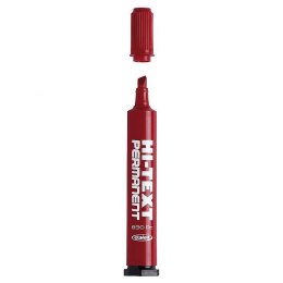 Marker permanentny Fibracolor HI-TEXT, czerwony 4,5mm ścięta końcówka