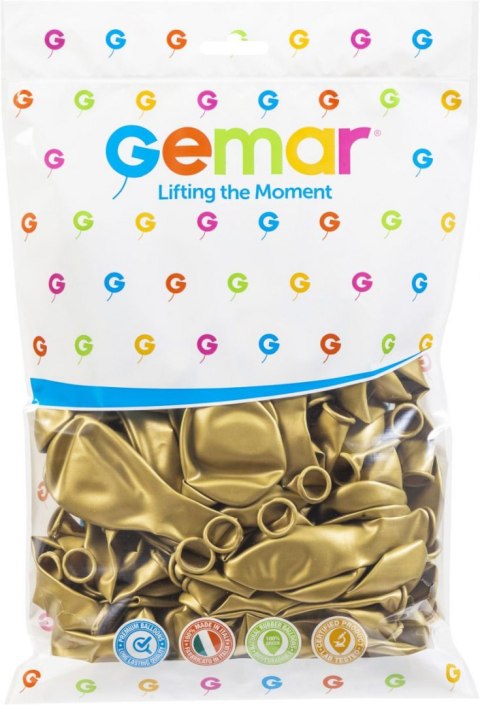 Balon gumowy Metalizowany złoty Dorato 100sztuk metalizowany 100 szt złoty Godan (GM90/74)