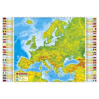 Podkład na biurko Polska mapa tektura pokryta folią [mm:] 490x340 Derform (POPF)