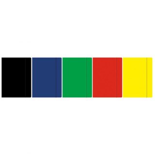 Teczka kartonowa na gumkę kolor A3 mix 300g [mm:] 43x32 Rexus (601893)
