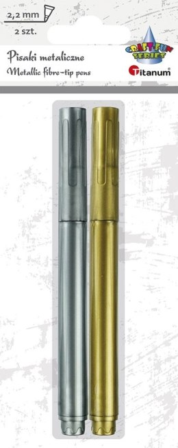Cienkopis Titanum Craft-Fun Series pisak, złoty i srebrny 2,2mm 2kol. (MT)