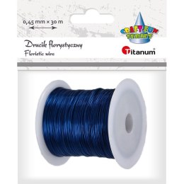 Drucik florystyczny Titanum Craft-Fun Series 0,45mm x 30m niebieski (PJ499)