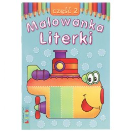 Książeczka edukacyjna Malowanka - Literki część 2 Literka