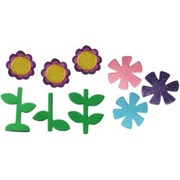 Naklejka (nalepka) Craft-Fun Series piankowe kwiatki i łodygi Titanum (EB672)