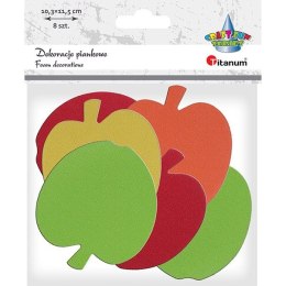 Ozdoba piankowa Titanum Craft-Fun Series jabłka 8szt. (AD097)