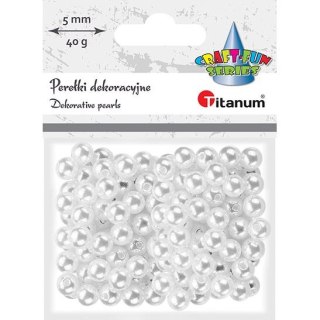 Perełki Craft-Fun Series 8mm białe Titanum (X108)