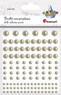 Perełki Titanum Craft-Fun Series samoprzylepne biały perłowy (56941)