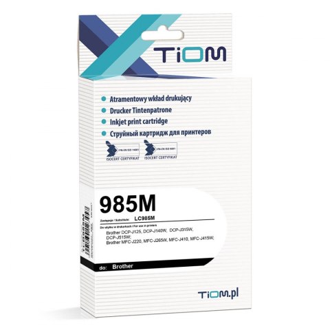 Tusz Tiom do Brother 985M | LC985M | 260 str. | magenta