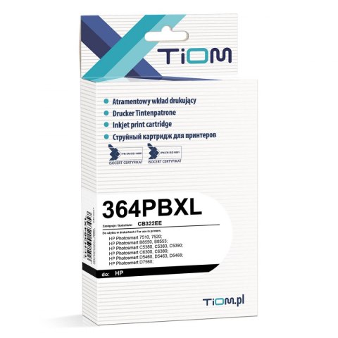 Tusz Tiom do HP 364PBXL | CB322EE | 290 str. | photo black