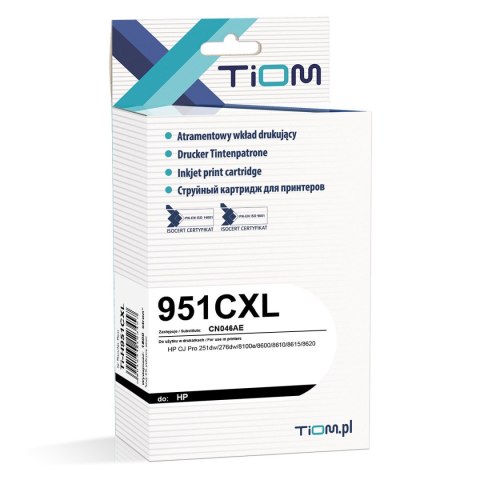 Tusz Tiom do HP 951CXL | CN046AE | 1500 str. | cyan