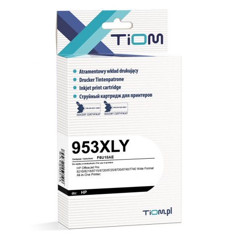 Tusz Tiom do HP 953XLY | F6U18AE | 1600 str. | yellow