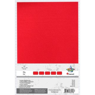 Filc Craft-Fun Series A4 kolor: czerwony 10 ark. [mm:] 210x297 Titanum (344565)