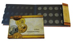 Klaser numizmatyczny Warta ALBUM Z KLAPKĄ - beżowy [mm:] 250x176 (112-012)