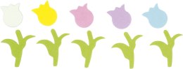 Naklejka (nalepka) Craft-Fun Series piankowe tulipany, motyle Titanum (7517)