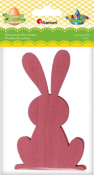 Ozdoba drewniana Craft-Fun Series zające Titanum (5019)