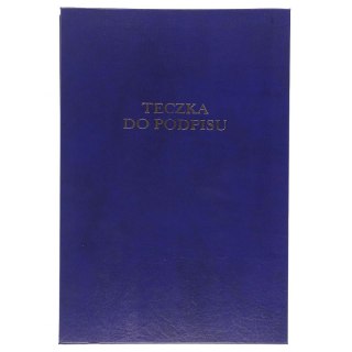 Teczka do podpisu A4 granatowy 10k. Barbara (1822207)