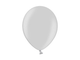 Balon gumowy Partydeco metalizowany 100 szt srebrny 12cal (12M-061)
